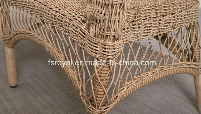 Morden Garden Furniture Set Outdoor Rattan Furnitures Dining Set Hotel Aluminum Table &amp; Chair Sets Patio Dining Furniture