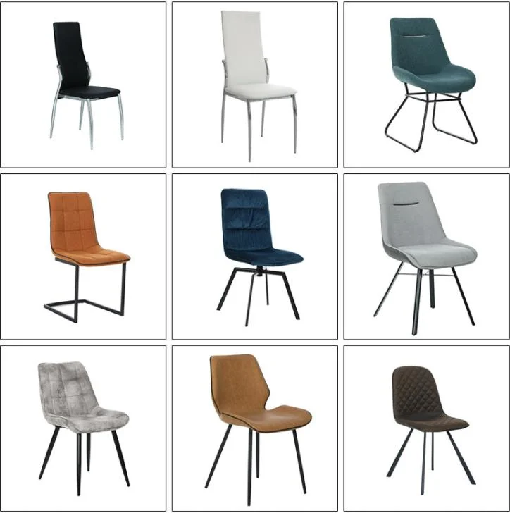 Modern Home Bar Outdoor Furniture PU Leather Seat Metal Leg Bar Stool High Chair for Living Room Restaurant