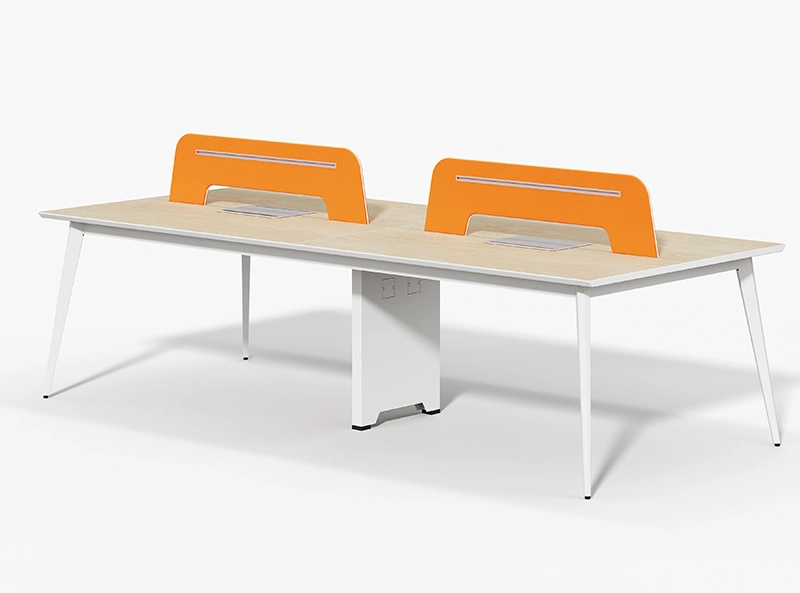 Modern Modular Open Office Furniture Workstation Tables 4 Person Cubicle Wooden Office Building Commercial Furniture