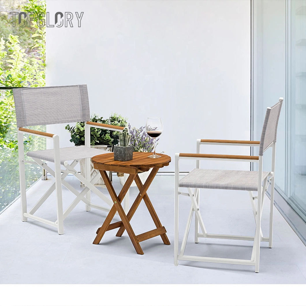 Wholesale Outdoor Furniture High Quality Hotel Home Bistro Cafe Garden Patio Balcony Chair and Table Dining Set