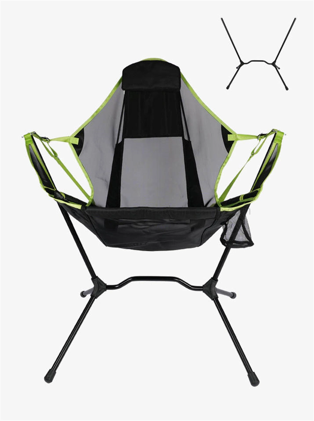 Hammock Garden Chair Outdoor Garden Foldable Rocking Chair Swinging Beach Camping Chair