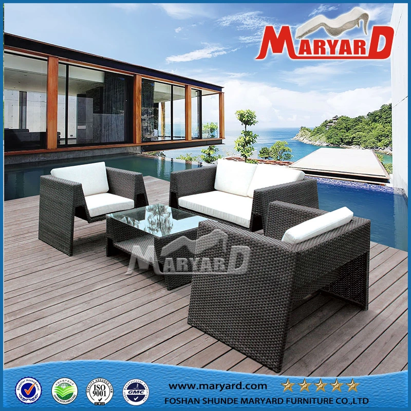 Modern Family Outdoor Luxury Rattan Leisure Swimming Pool Hotel Sofa Furniture