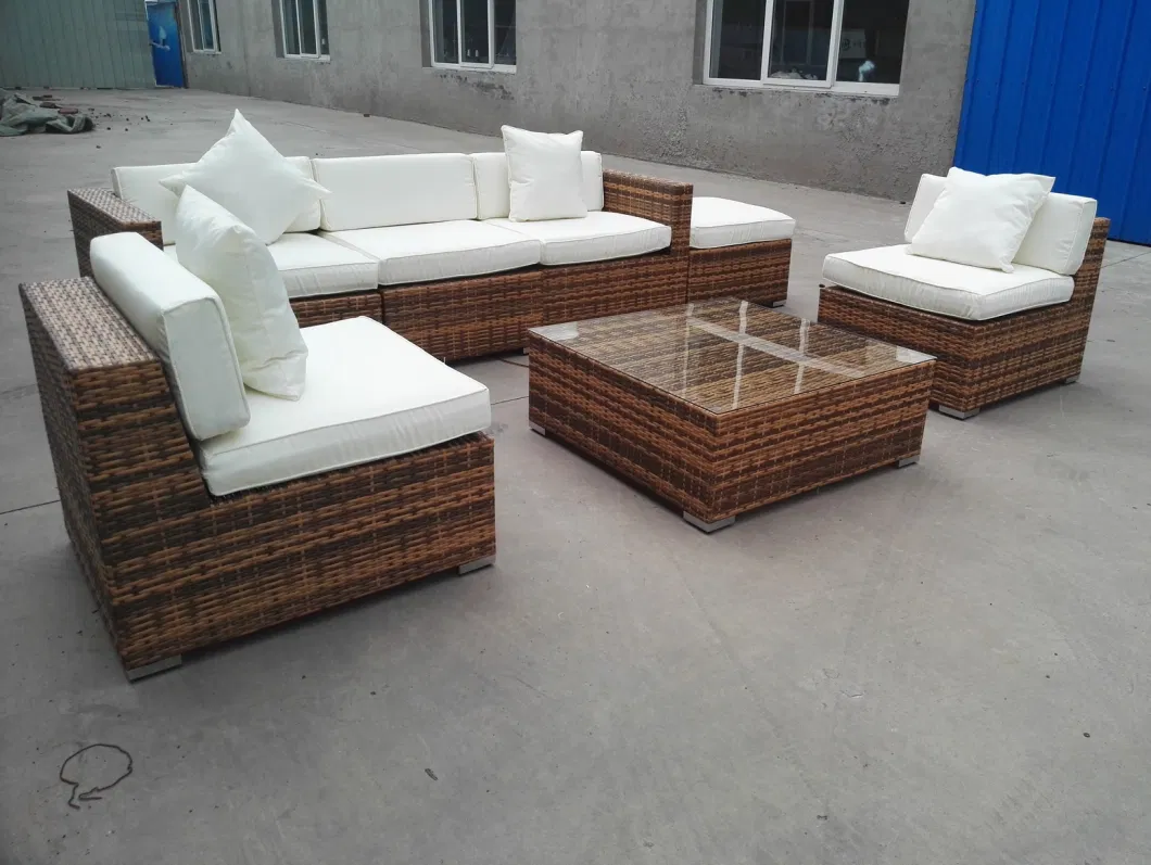 Modern Outdoor Garden Hotel Home Patio Rattan Wicker Leisure Lounge Sofa Set