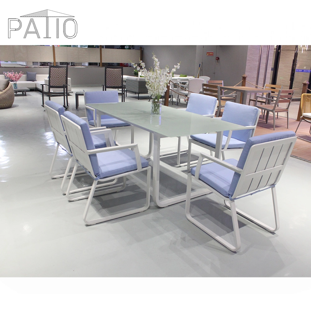 Chinese Wholesale Hot Sale Aluminium Frame Table and Chair Modern High Quality Outdoor Home Garden Patio Furniture