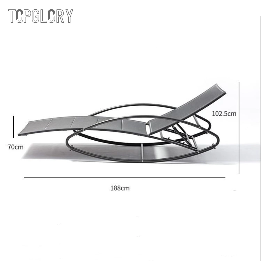 Wholesale Aluminum Swimming Pool Swing Chair Home Garden Outdoor Furniture Patio Sun Chaise Lounger Beach Chair