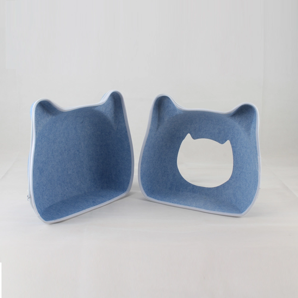 Non Woven Fabric Felt Comfy Winter Indoor Calming Cat Bed Pet Cat Window Lounger