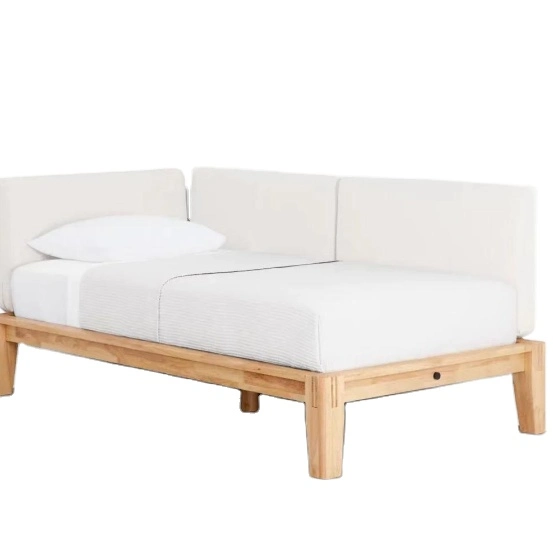 Modern Corner Sofa Bed Solid Wood Perfect Bedroom Daybed Platform