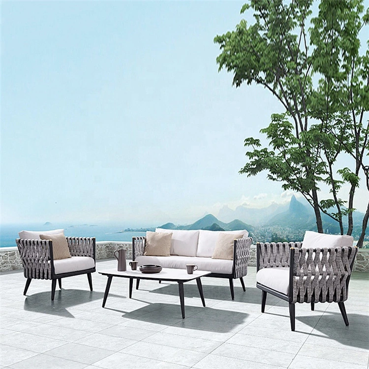 Luxury Modern Design Outdoor Garden Sofa Rattan Outdoor Furniture Sofa Furniture Set Garden Sofa