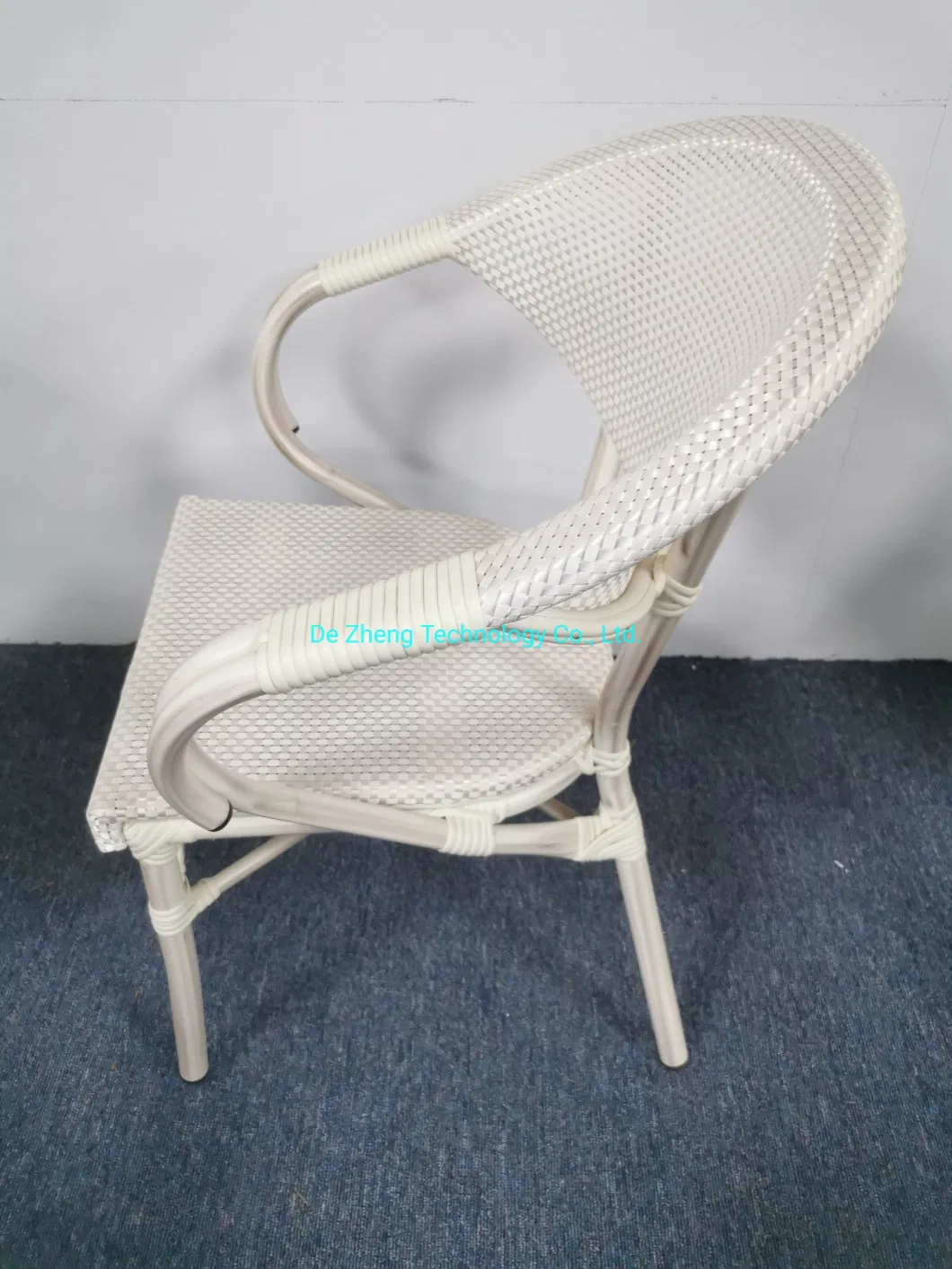 Patio Textilene Mesh Optional Color Leisure Styles Outdoor Mesh Aluminum Restaurant Furniture Dining Garden Outdoor Chair Set