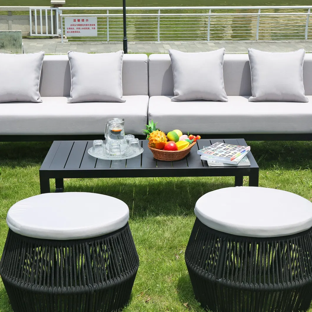 Wholesale Modern Style Aluminum Frame Furniture Outdoor Sofa Set for Home Hotel Garden Patio