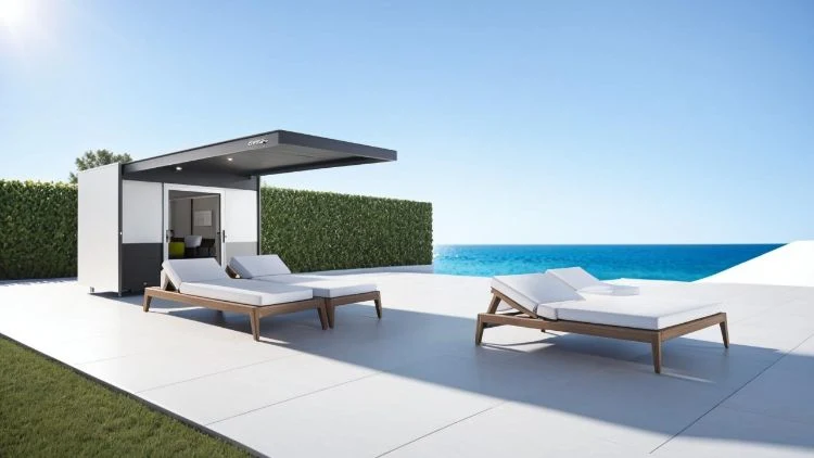 Luxury Design Hotel Pool Beach Furniture Outdoor Single Rattan Chaise Swimming Pool Sun Lounge