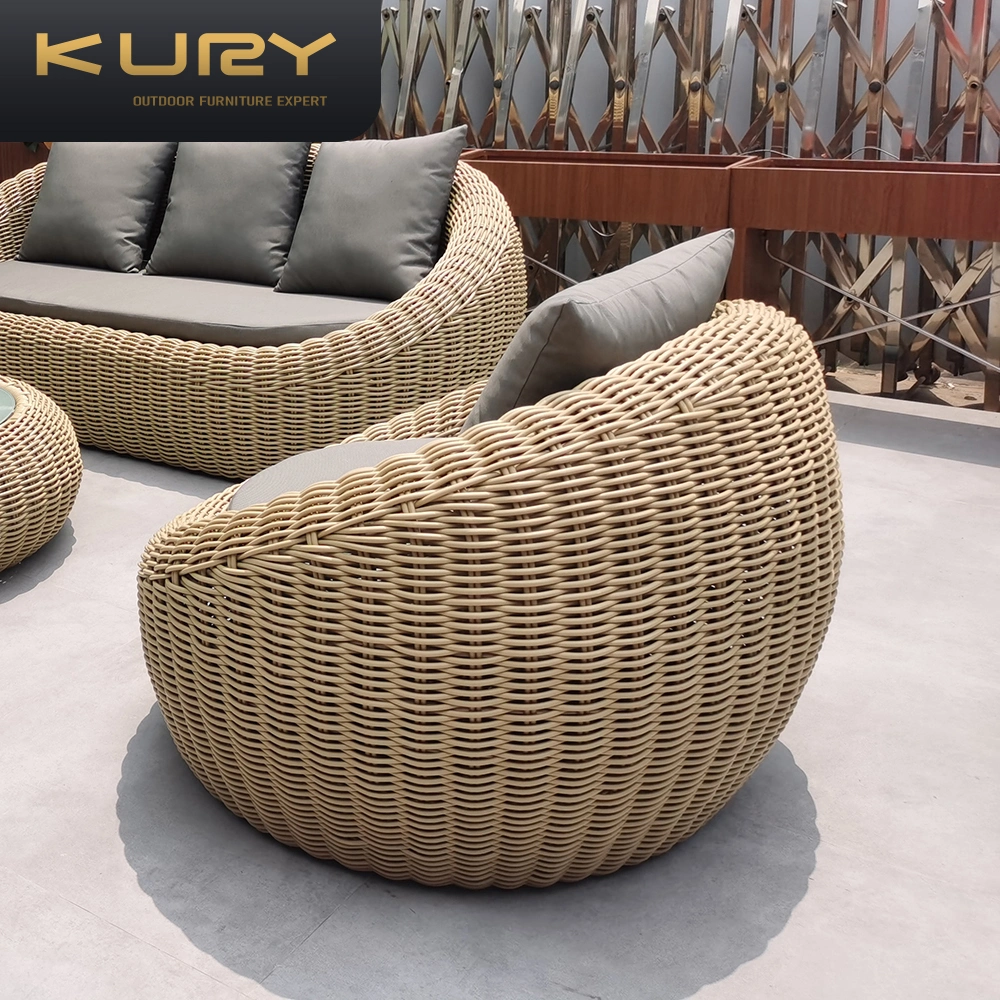 Modern Design Outdoor Wicker Patio Furniture Rattan Couch Lounge Garden Sofa Set