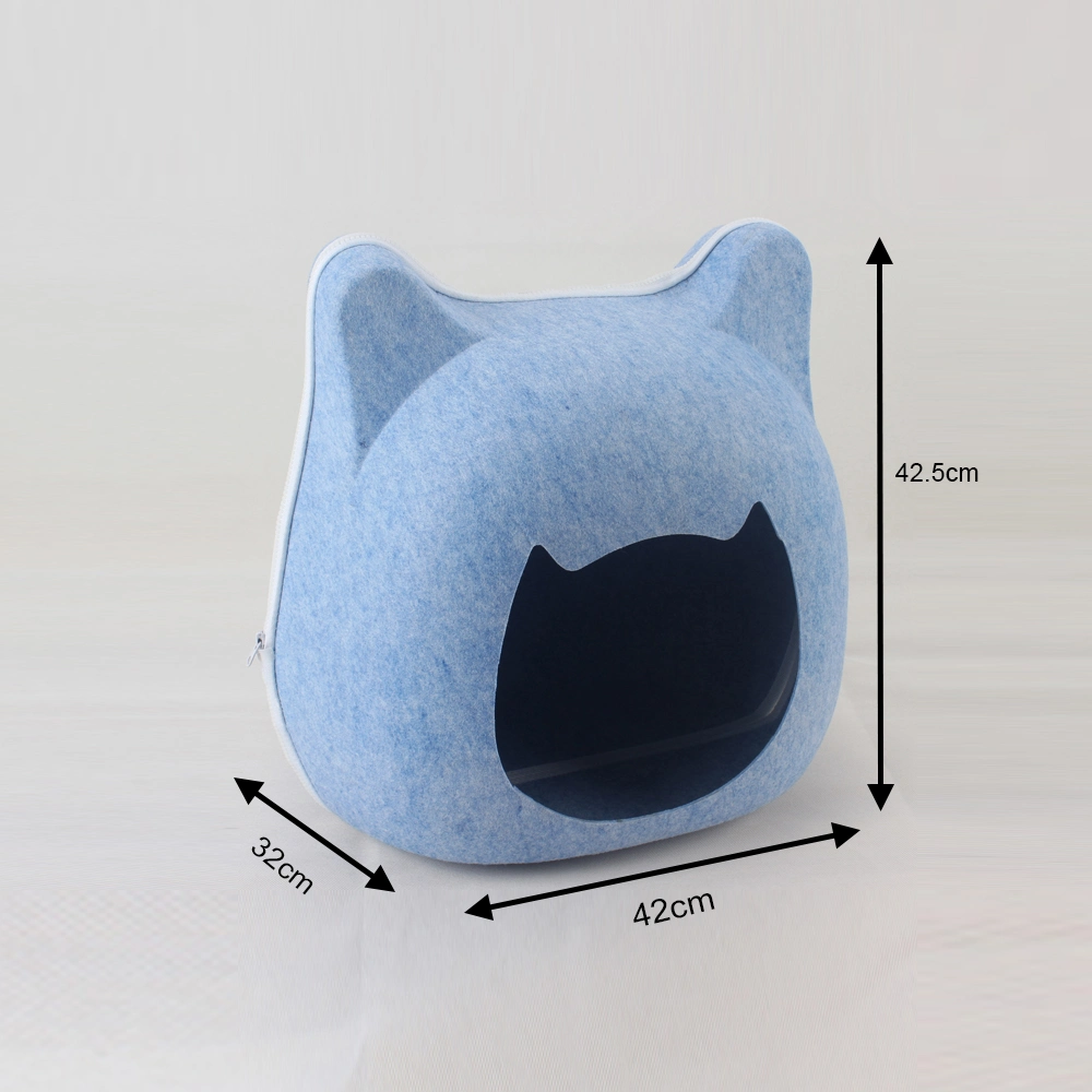 Non Woven Fabric Felt Comfy Winter Indoor Calming Cat Bed Pet Cat Window Lounger