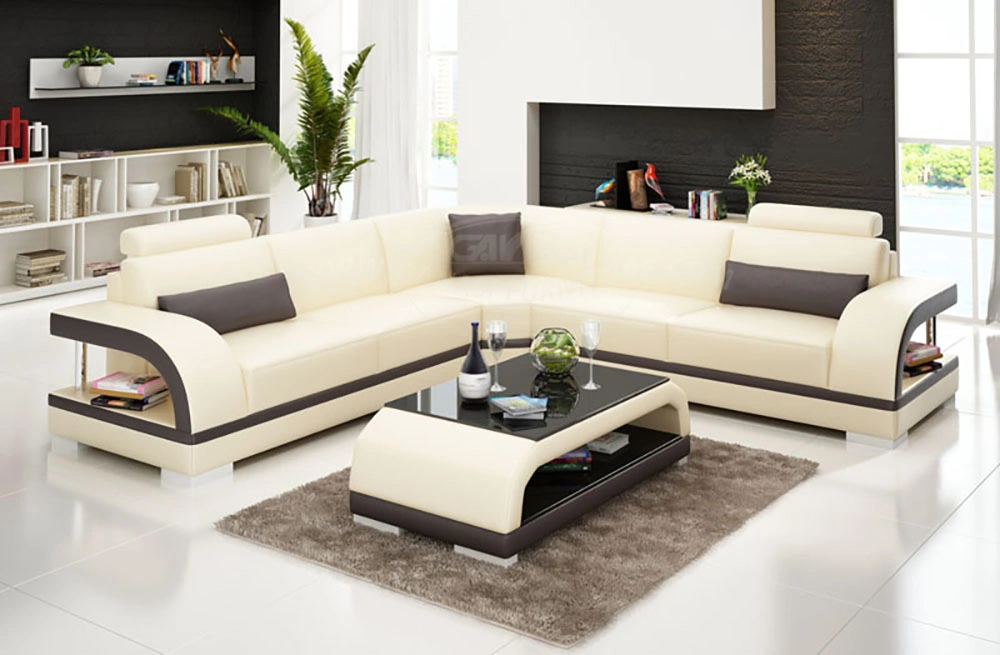 L Shape Dubai Sofa Furniture with Adjustable Headrests G8011B