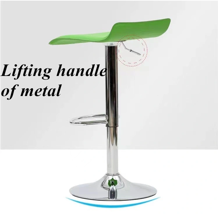 Leather Revolving Bar Stool Lift Modern Living Room Hotel Balcony High Chair