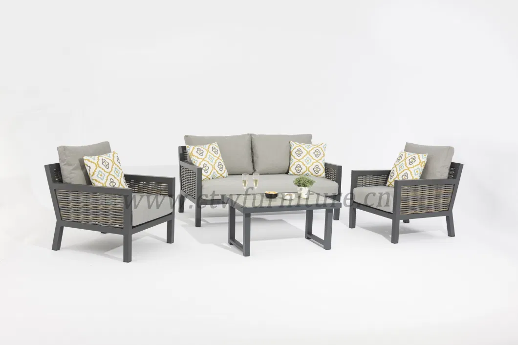 Living Set Latest Rattan Patio Furniture New Designs Outdoor Wicker Sofa