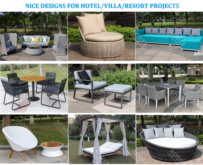 Modern Outdoor Garden Hotel Home Patio Resort Furniture Cabana Sunbed Daybed