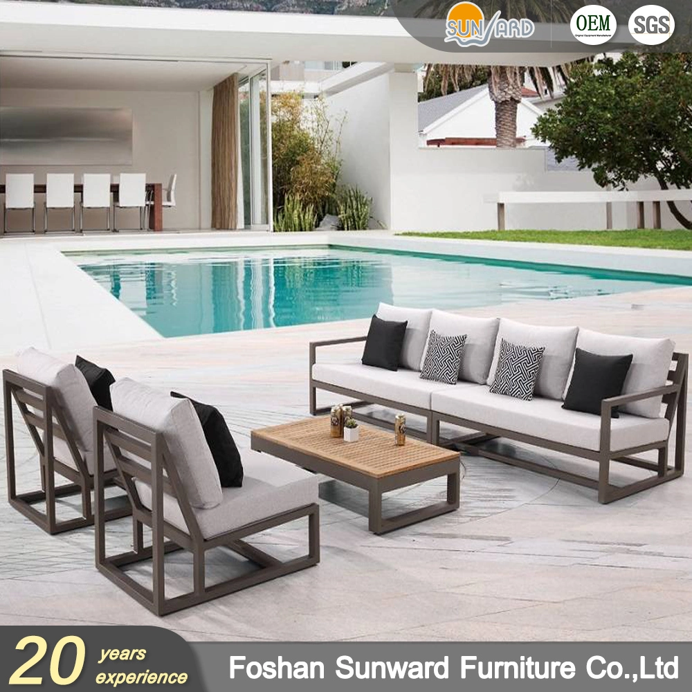 Hot Sale Leisure Module Sectional Aluminum Outdoor Livingroom Sofa Furniture