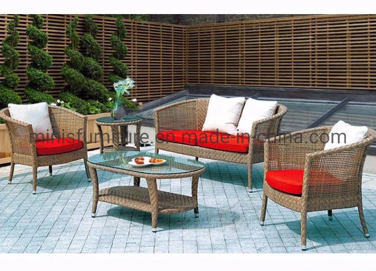 (MN-OSF21) Popular Hotel/Home Outdoor Garden Furniture Leisure Rattan Sofa