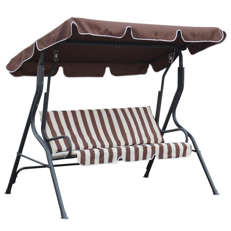 Modern Outdoor Furniture of Garden Patio 3 Seater Leisure Swing Chair with Canopy