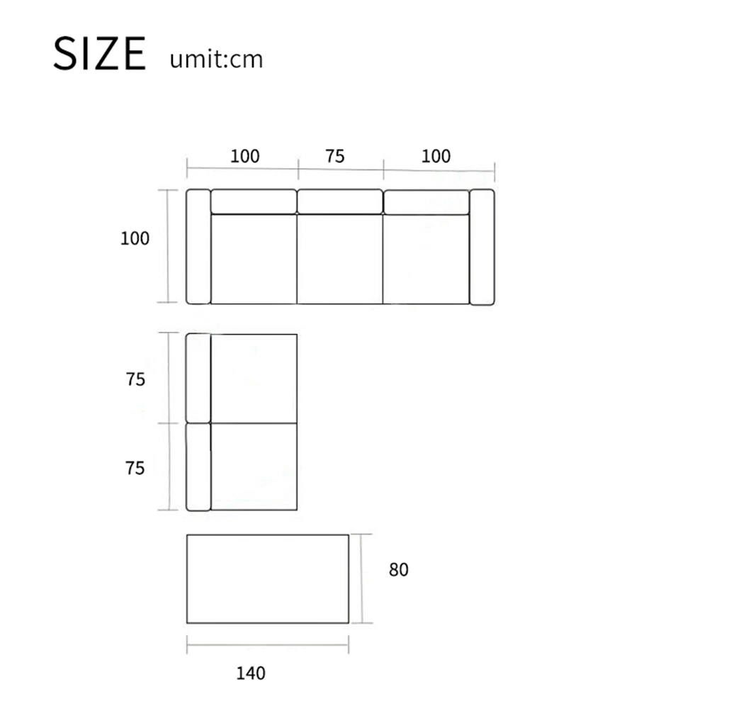 Home Furniture Leather Sofa Set Furniture Living Room Modern Fabric Sofa Upholstered 1 3 4 Seater Design Sectional Sofa