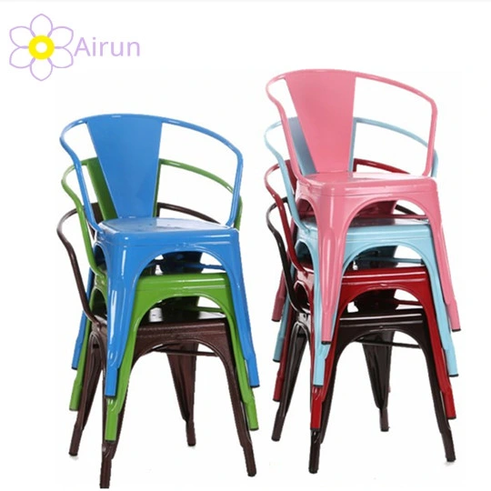 Colourful Vintage Industrial Iron Tolix Chair Jodhpur Modern Stackable Metal Dining Chair Restaurant Cafe Bar Tolix Iron Chair