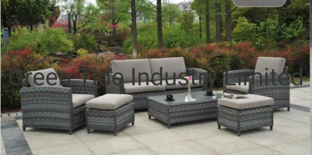 Garden Furniture Rattan Wicker Lounge Talk Sofa Desk Chair Set