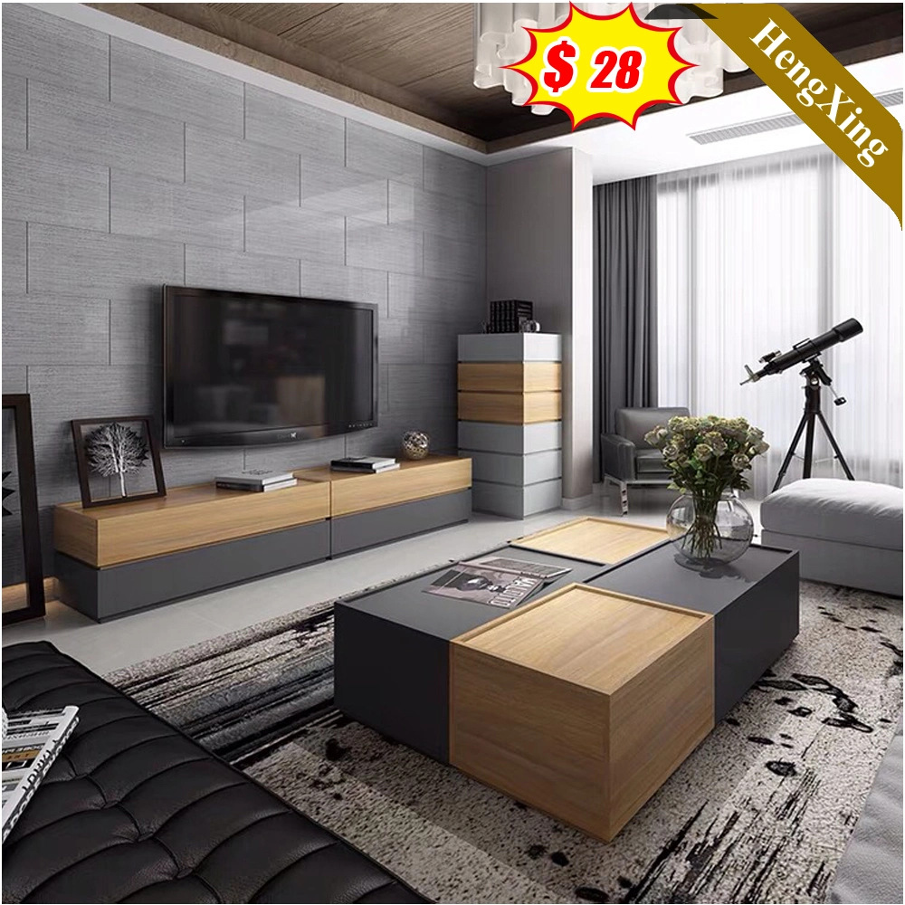 China Wholesale Modern Furniture MDF Side TV Cabinet Stands Center Wooden Coffee Table