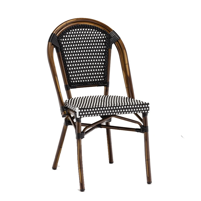 Good Sale Stackable Garden French Bistro Rattan Cane Bar Chair