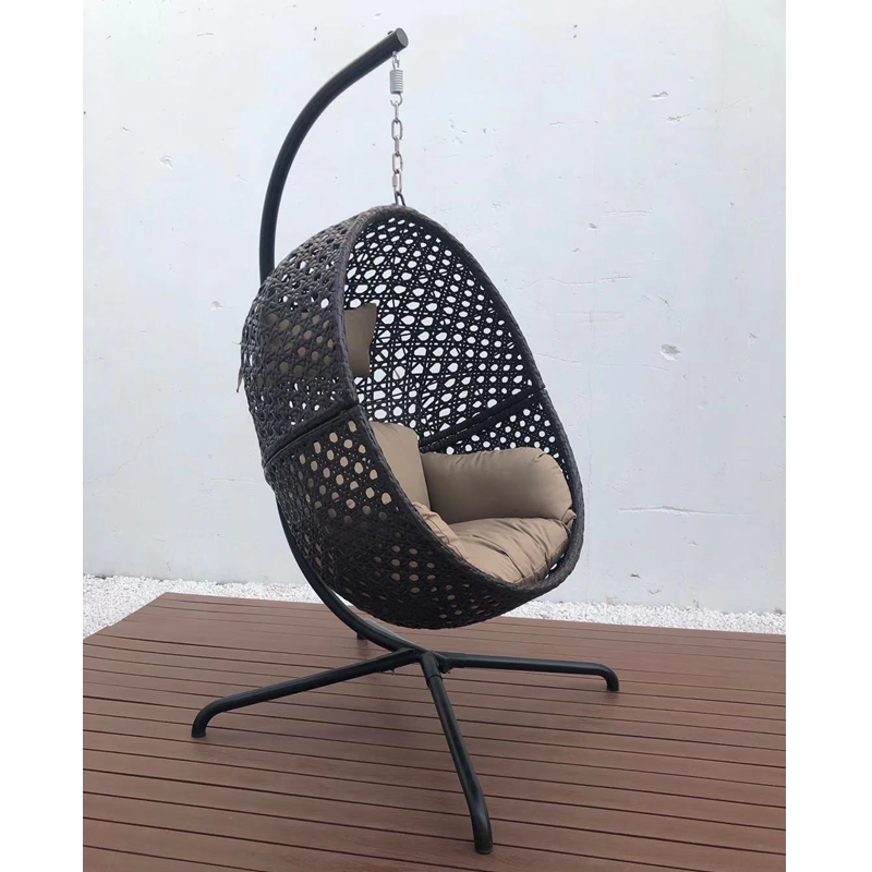 Patio Swings Chair Modern Rattan Wicker Egg Chair Outdoor Indoor Hanging Swing Chair with Stand