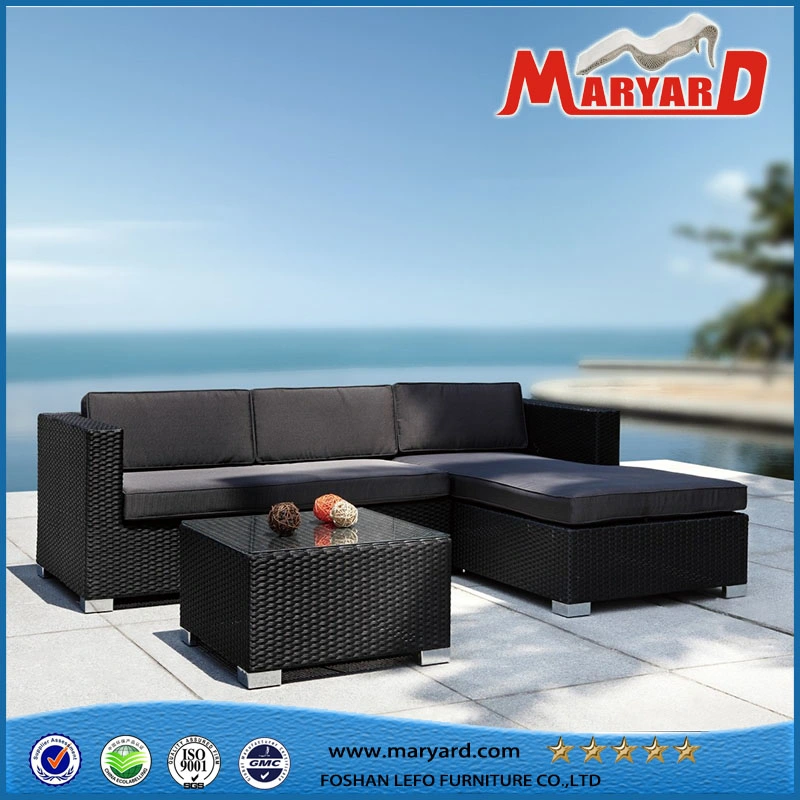 Modern Hot Sale Courtyard Hotel Swimming Pool Style Outdoor Leisure Rope Terrace Rattan Corner Sofa Furniture