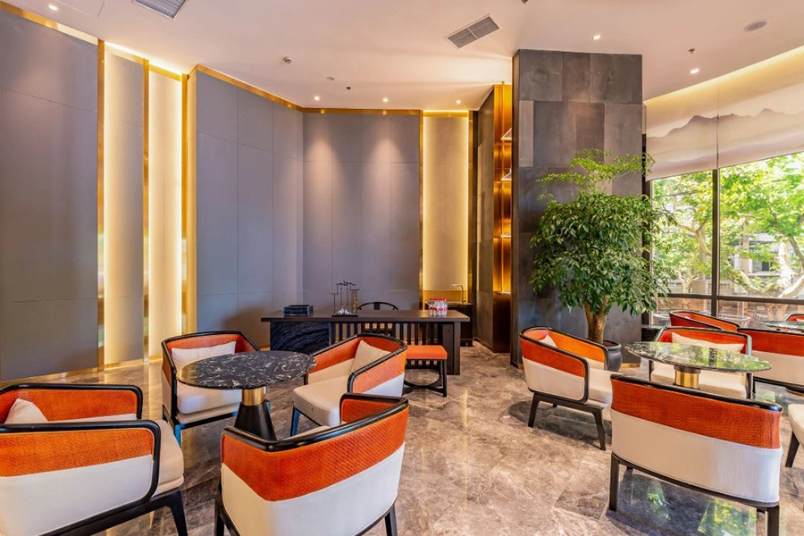 Business Hotel Restaurant Booth Coffee Shop Tables and Chairs Booth Seating Cafe Furniture