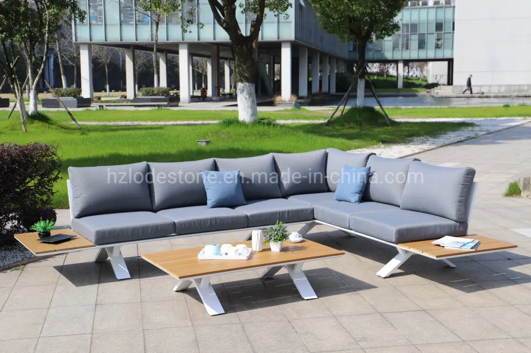 New Style Modern Corner Outdoor Furniture Aluminium Garden Sofa Sets