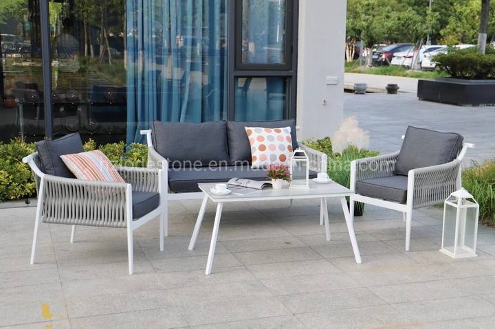 Morden Aluminum Polywood Conversation Lounge Sofa Set Outdoor Garden Furniture