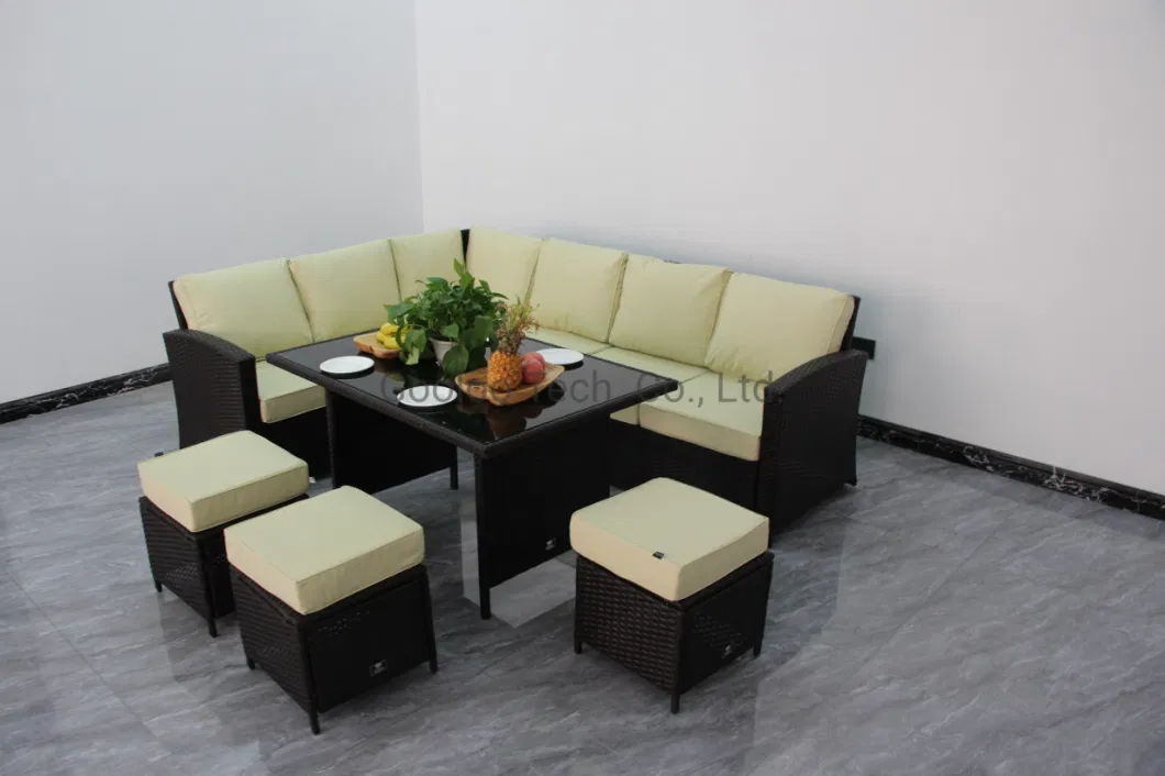 Wholesale Living Room Furniture Wicker Rattan Combination Sofa Set