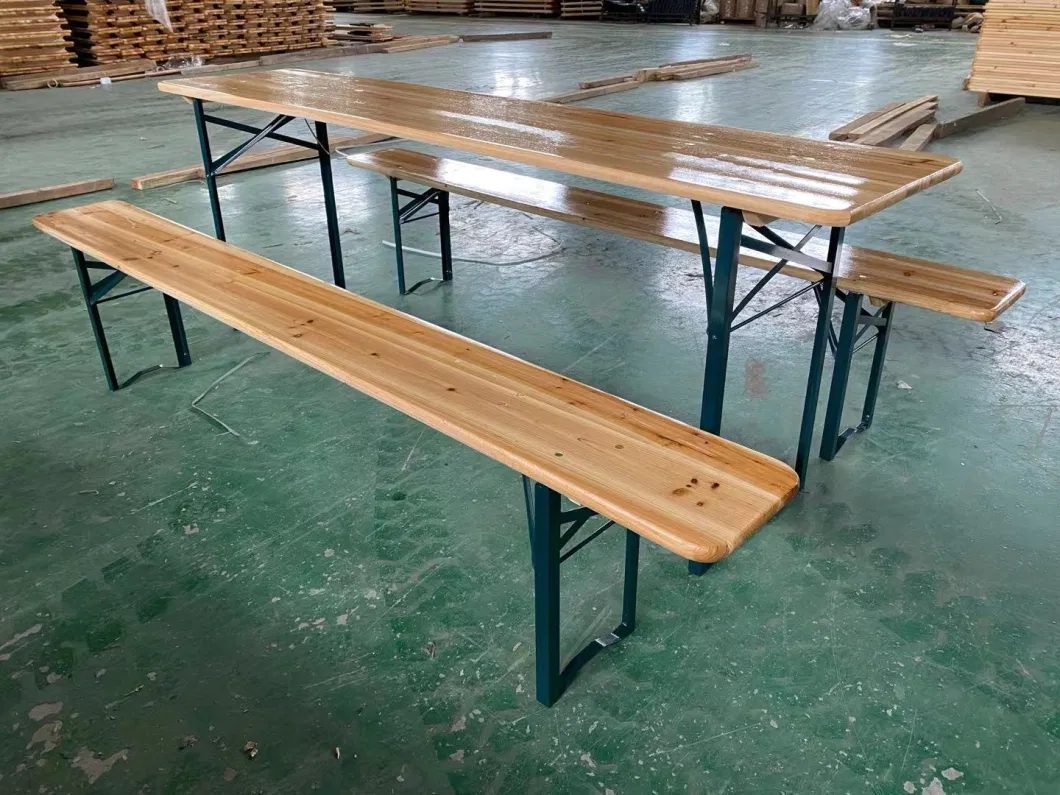 Wooden Foldable Garden Picnic Beer Table Set