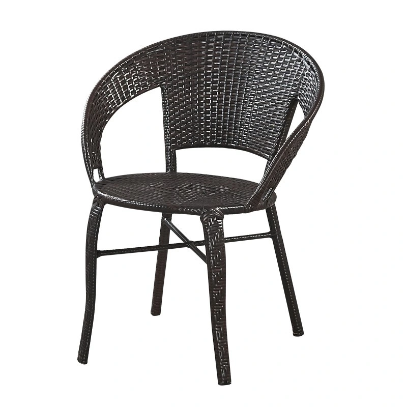 China Wholesale Home Outdoor Furniture Leisure Living Room Chairs Stool Patio Garden Hotel Beach Bar Rattan Metal Dining Chair