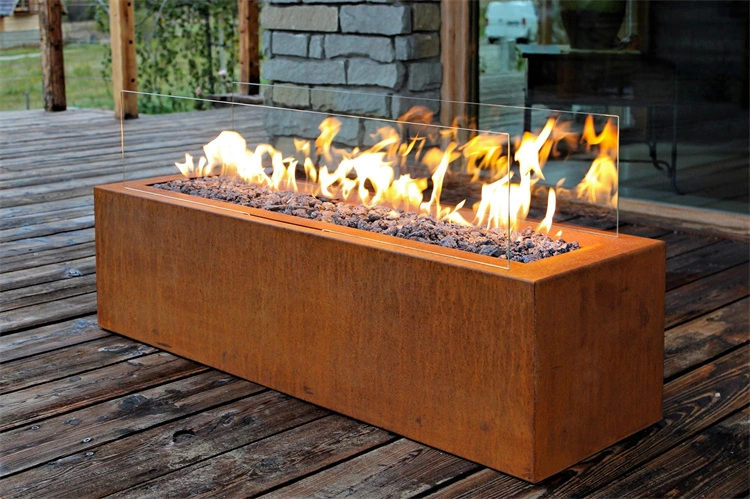American Outdoor Garden Villa Gas Propane Firepit Tables