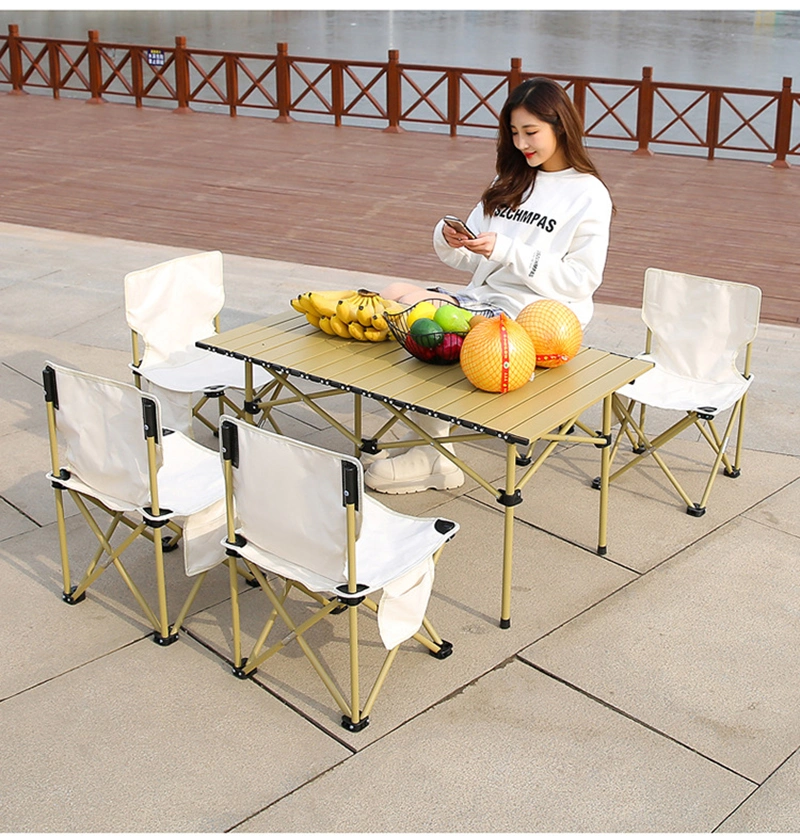 Bar with BBQ Tables Umbrella Hole Large Base Square Extendable Camping Fireplace Tennis Folding Pario Outdoor Table and Chair