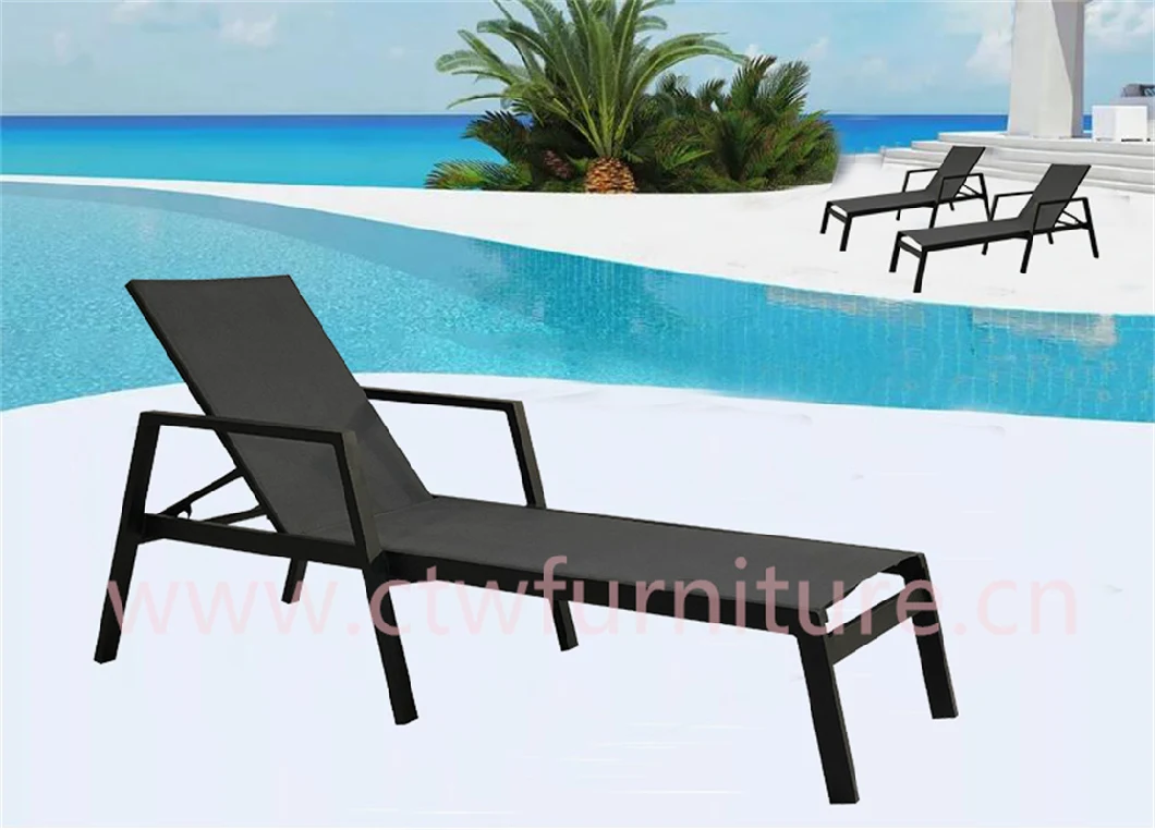 Garden Sunbeds Beach Rattan Daybed Outdoor Pool Sofa Furniture Sunbeds for Hotel