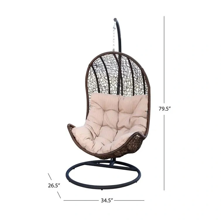 Outdoor Garden Furniture Hanging Basket Chair Hammock Swing Chaise Longue Patio Furniture