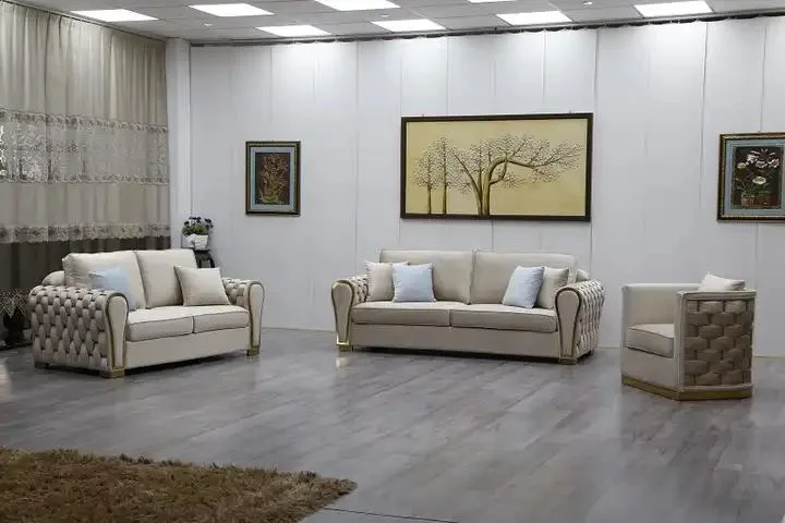 New Arrival Home Furniture Luxury Modular Sectional Velvet Couch Sofa 1 2 3 Modern Living Room Sofa Set