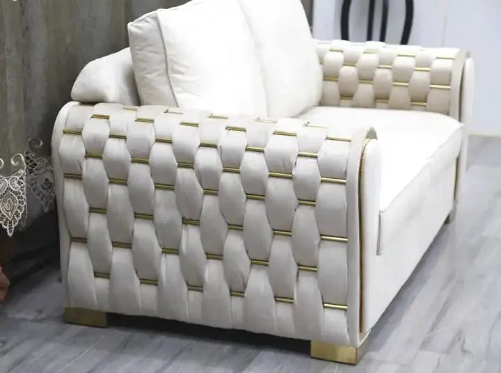 New Arrival Home Furniture Luxury Modular Sectional Velvet Couch Sofa 1 2 3 Modern Living Room Sofa Set