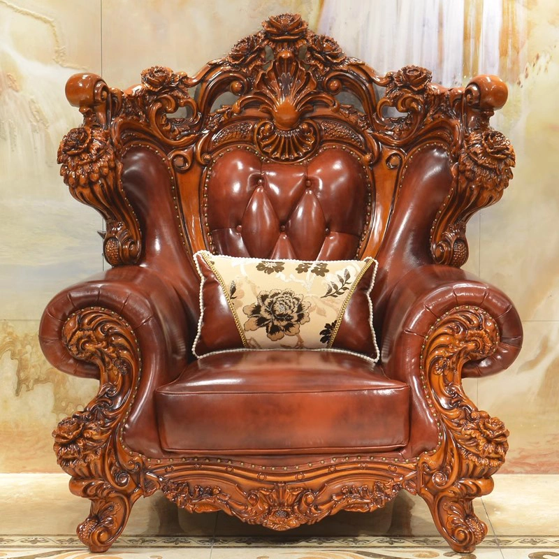 Foshan Sofa Furniture Factory Wholesale Luxury Leather Sofa Set in Optional Couch Seats and Color