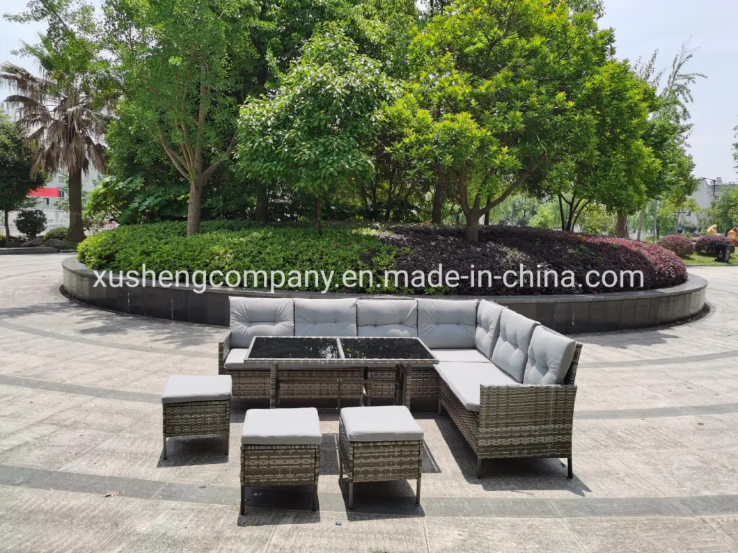 Outdoor Garden Rattan Furniture Sofa with Cushion