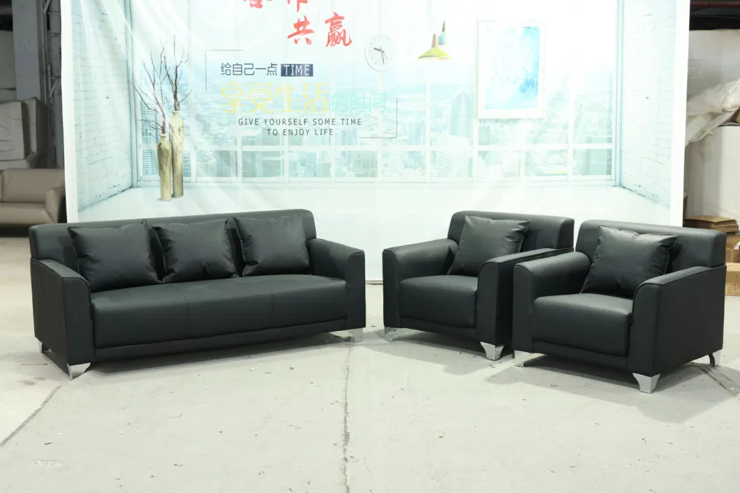 High Quality Modern Design PU Leather Office Sofa Set Office Furniture