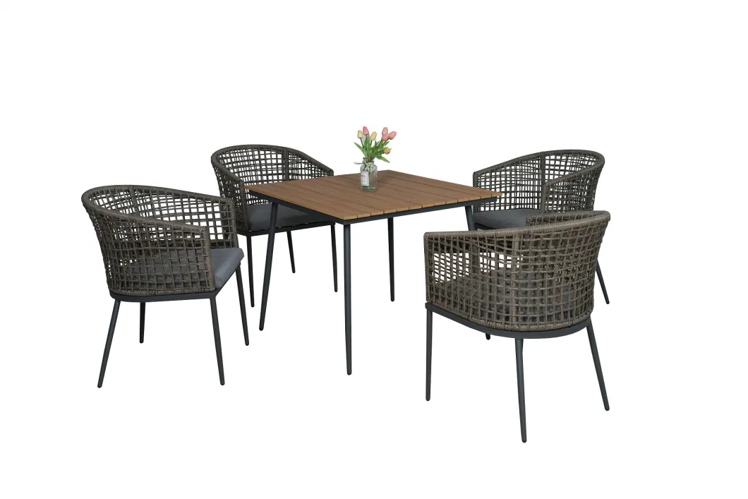 Modern 5PCS Dining Furniture Set Outdoor Conversation Sofa Set