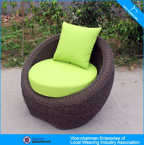 Outdoor Furniture Setional Round Rattan Leisure Sofa (CF1270)