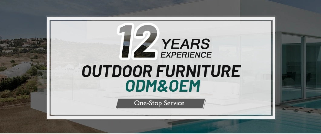 New Design All Weather Outdoor Patio Furniture Aluminum Rope Garden Sofa Set