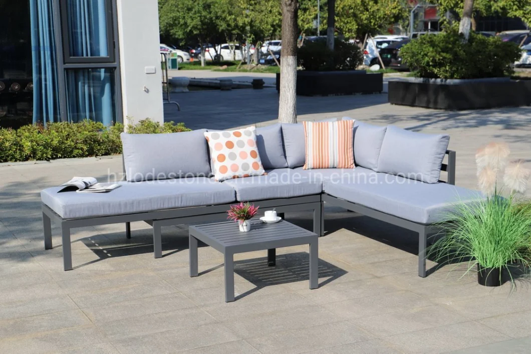 Multifunctional Aluminum Sectional Outdoor Sofa Lounger Outdoor Patio Furniture